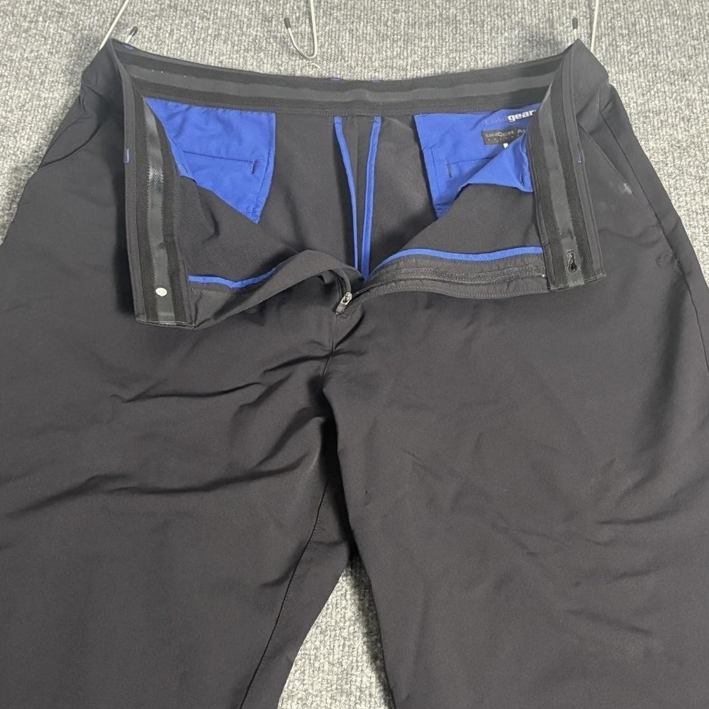 Under Armour Pants Mens 40x31 Black ColdGear Nylon Stretch Golf Outdoor - Picture 3 of 13